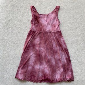 Pink Tie-Dye Mini Dress